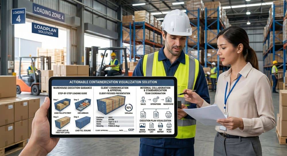 Container terminal operation scene